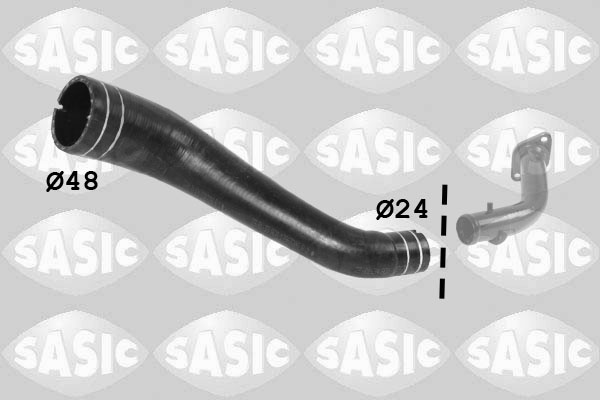 Furtun ear supraalimentare Turbocompresor cu gaze de esapament (3336267 SAS) FIAT