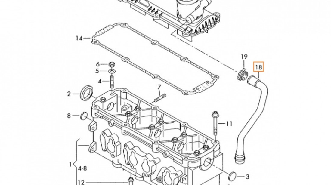 Furtun Epurator Gaze Am Vag Seat Altea 2004→ 06A103217G