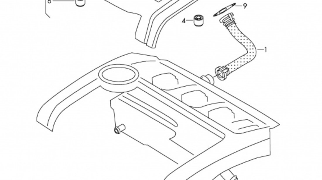 Furtun Epurator Gaze Am Vag Seat Altea XL 2006→ 06H103221J