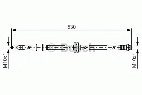 Furtun frana ALFA ROMEO 159 (939) (2005 - 2011) BOSCH 1 987 481 397 piesa NOUA