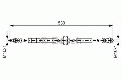 Furtun frana ALFA ROMEO 159 (939) (2005 - 2011) BOSCH 1 987 481 397 piesa NOUA