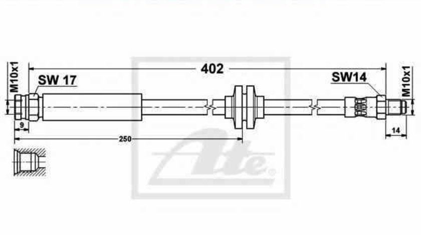 Furtun frana ALFA ROMEO MITO 955 ATE 24.5112-0402.3