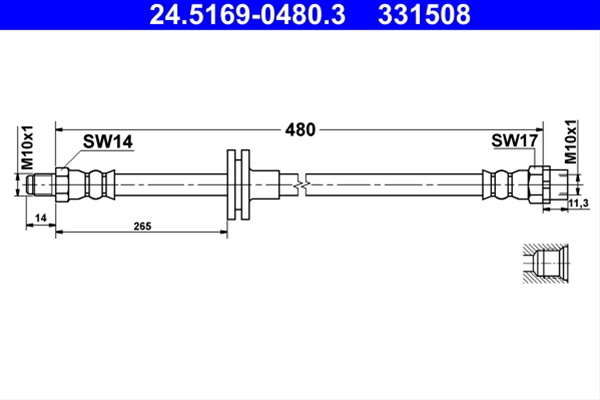 Furtun Frana Ate Bmw 24.5169-0480.3