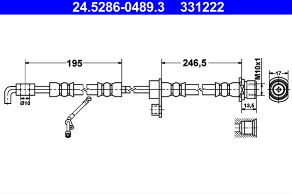 Furtun Frana Ate Daihatsu 24.5286-0489.3