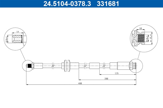Furtun Frana Ate Fiat 24.5104-0378.3
