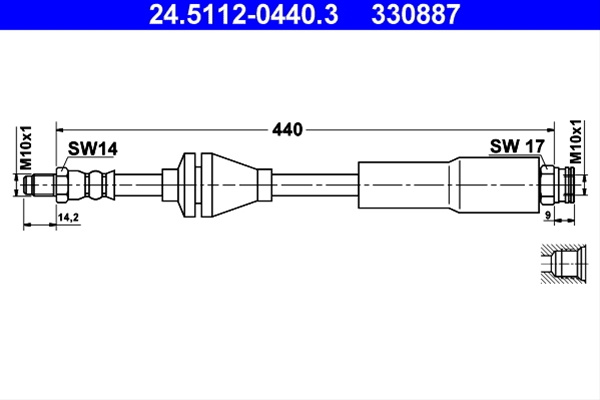 Furtun Frana Ate Fiat 24.5112-0440.3