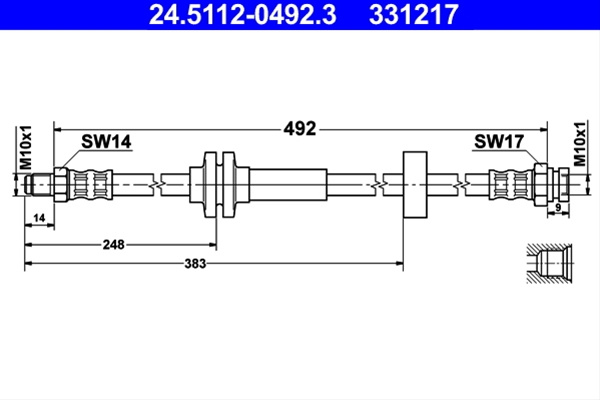 Furtun Frana Ate Fiat 24.5112-0492.3