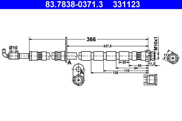 Furtun Frana Ate Ford 83.7838-0371.3