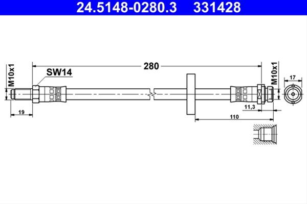 Furtun Frana Ate Promo Limitat Fd Nbb Ford 24.5148-0280.3