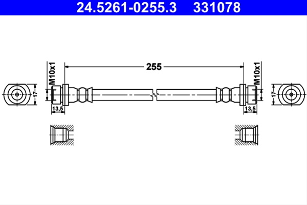 Furtun Frana Ate Toyota 24.5261-0255.3
