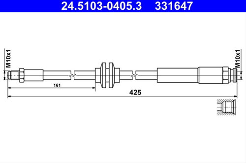 Furtun Frana Ate Vauxhall 24.5103-0405.3