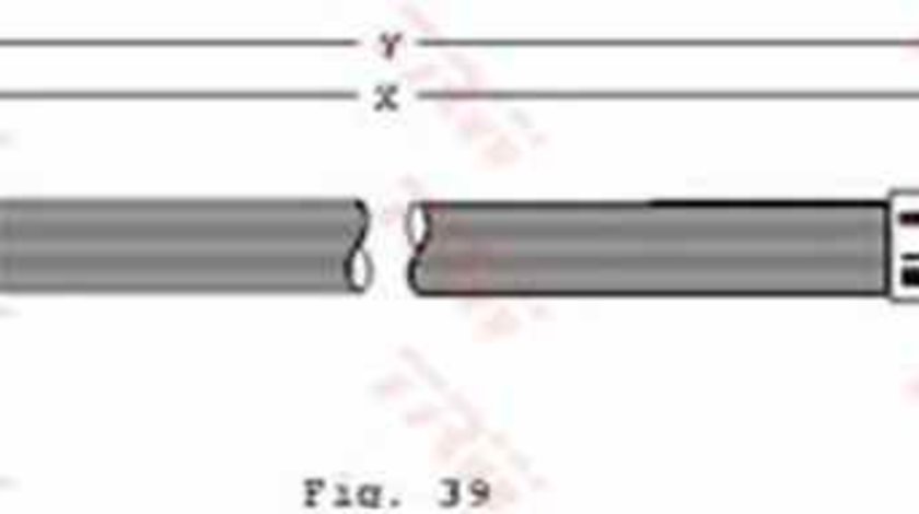 Furtun frana AUDI 80 (81, 85, B2) TRW PHB113