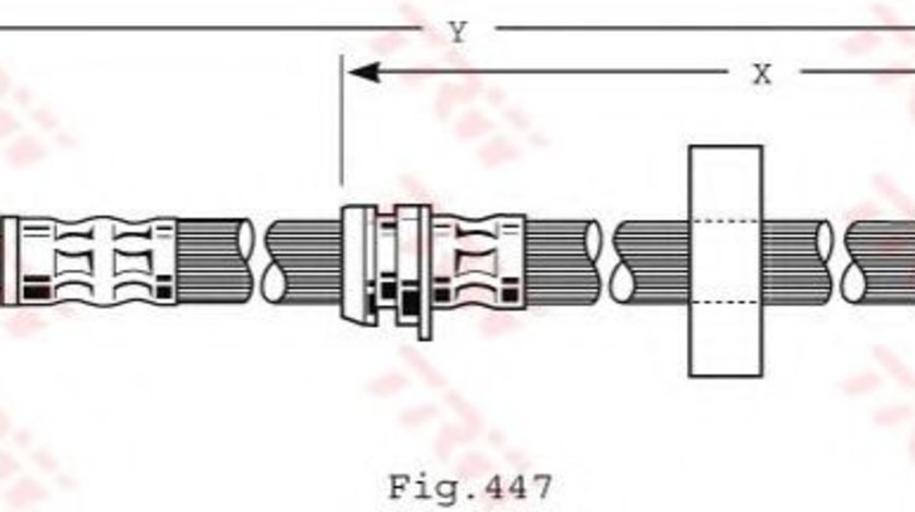 Furtun frana AUDI A2 (8Z0) (2000 - 2005) TRW PHD489 piesa NOUA