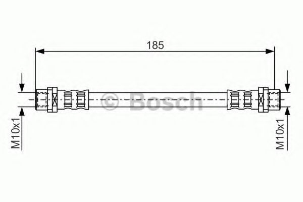 Furtun frana AUDI A4 (8D2, B5) (1994 - 2001) BOSCH 1 987 476 458 piesa NOUA