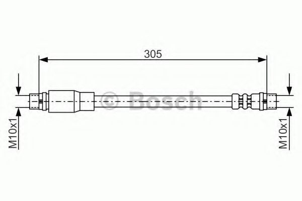 Furtun frana AUDI A4 (8E2, B6) (2000 - 2004) BOSCH 1 987 476 171 piesa NOUA