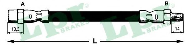 Furtun frana AUDI A4 Avant (8D5, B5) (1994 - 2001) LPR 6T46161 piesa NOUA