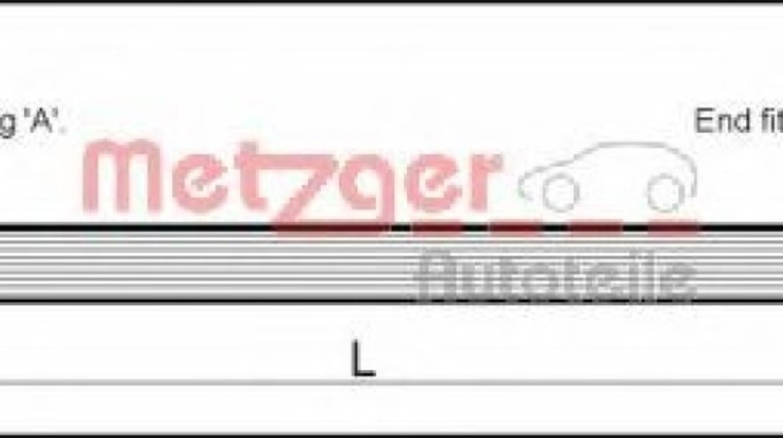 Furtun frana AUDI A6 (4A, C4) (1994 - 1997) METZGER 4111351 piesa NOUA