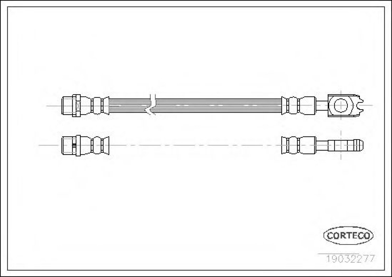 Furtun frana AUDI A6 (4F2, C6) (2004 - 2011) CORTECO 19032277 piesa NOUA