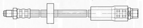 Furtun frana AUDI A6 Allroad (4FH, C6) (2006 - 2011) FERODO FHY3116 piesa NOUA