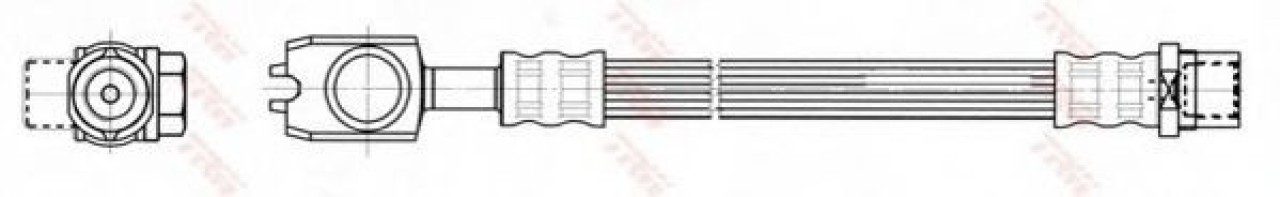 Furtun frana AUDI A6 Avant (4B5, C5) (1997 - 2005) TRW PHD557 piesa NOUA