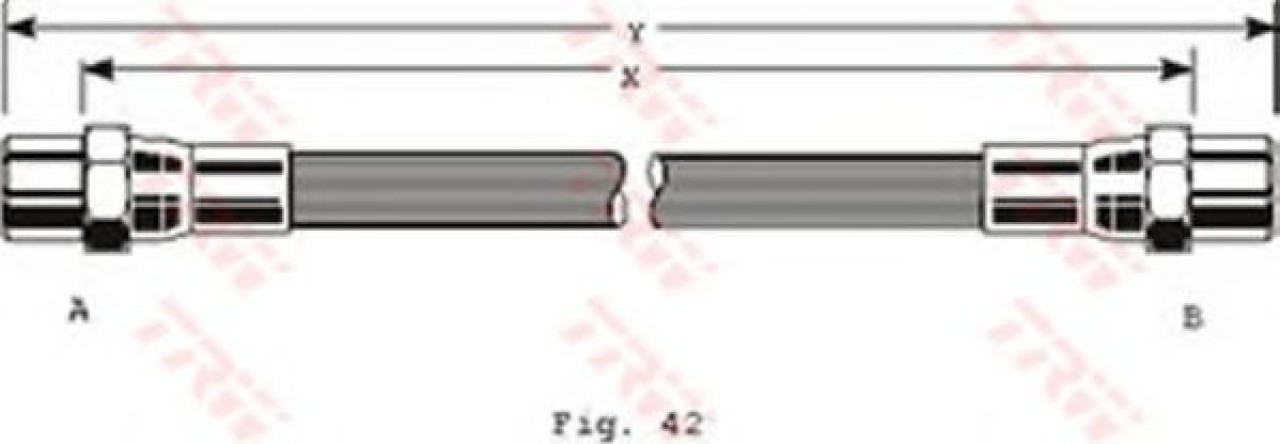 Furtun frana AUDI A6 Avant (4B5, C5) (1997 - 2005) TRW PHA289 piesa NOUA