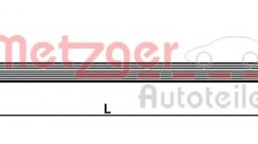 Furtun frana AUDI A7 Sportback (4GA, 4GF) (2010 - 2016) METZGER 4110885 piesa NOUA