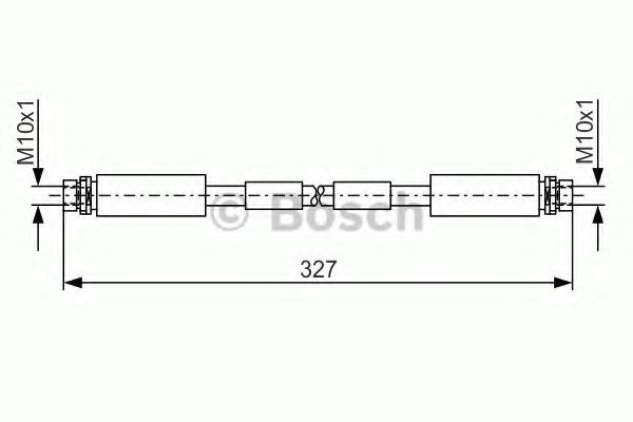 Furtun frana AUDI A8 (4D2, 4D8) (1994 - 2002) BOSCH 1 987 476 856 piesa NOUA
