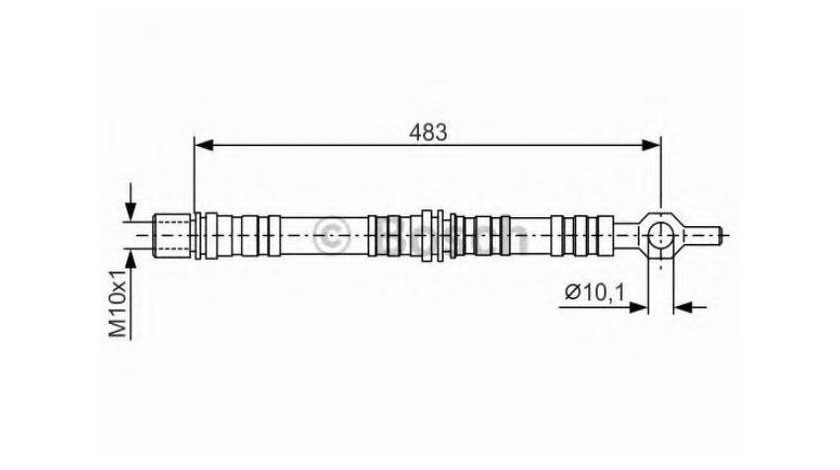 Furtun frana Audi AUDI 100 cupe (C1) 1970-1976 #2 10248220024