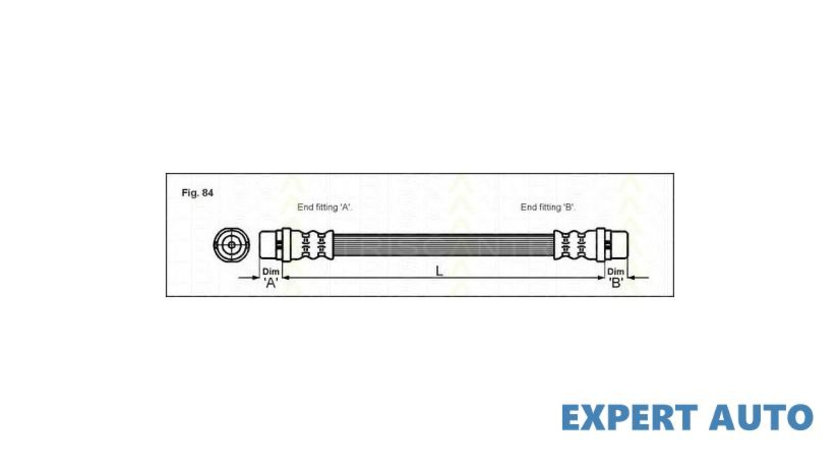 Furtun frana Audi AUDI 80 (8C, B4) 1991-1994 #2 03Q27051