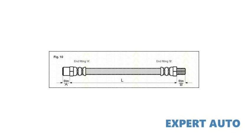 Furtun frana Audi AUDI 90 (81, 85, B2) 1984-1987 #2 03Q32002