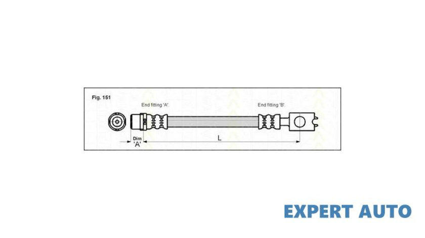 Furtun frana Audi AUDI A4 (8EC, B7) 2004-2008 #2 03Q50048X