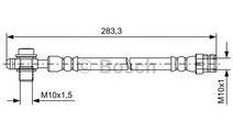 Furtun frana AUDI Q3 (8U) (2011 - 2016) BOSCH 1 98...