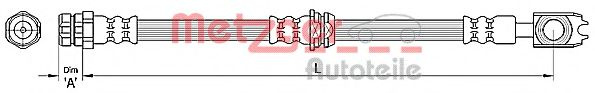 Furtun frana AUDI Q3 (8U) (2011 - 2016) METZGER 4110439 piesa NOUA