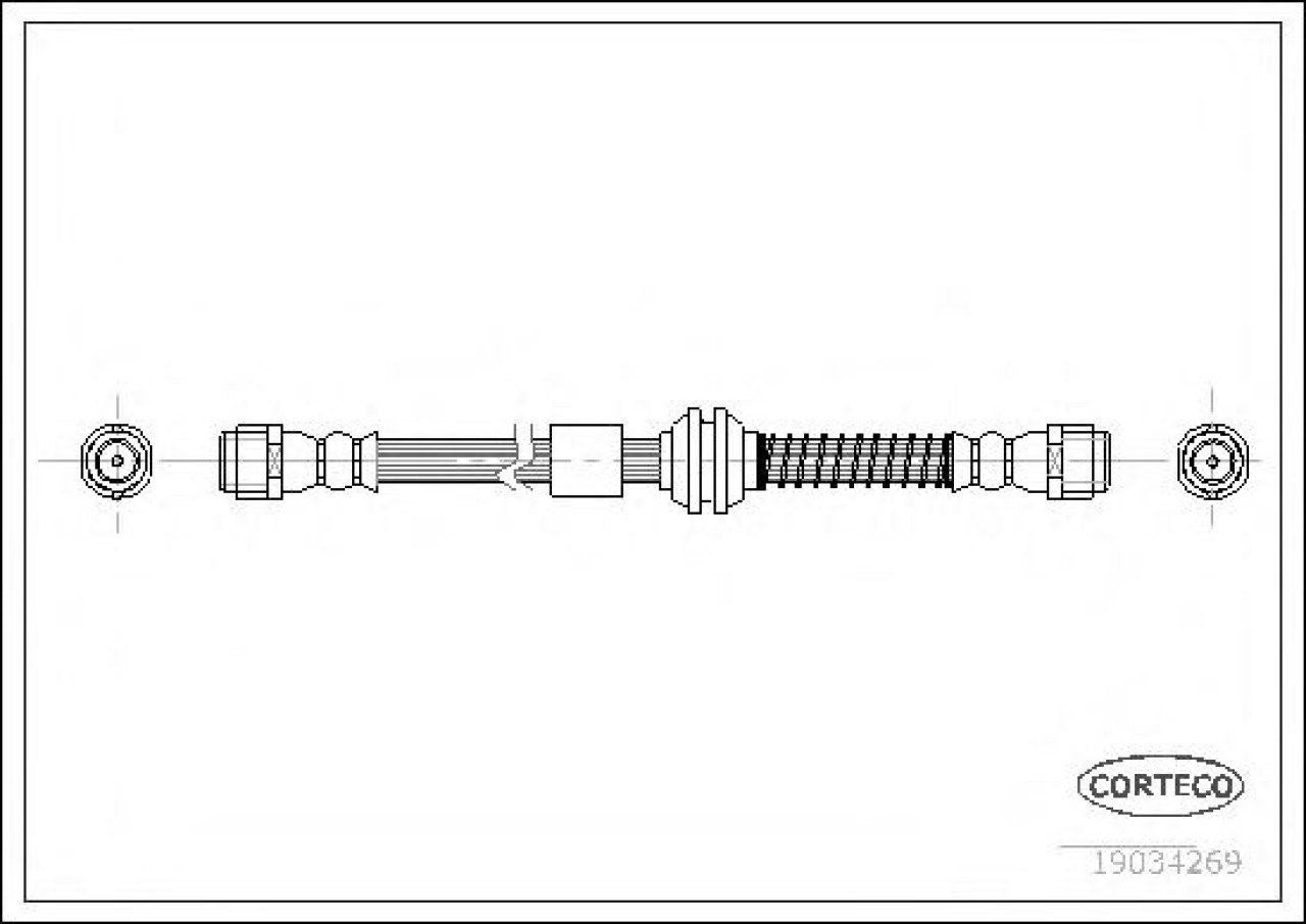 Furtun frana AUDI Q7 (4L) (2006 - 2015) CORTECO 19034269 piesa NOUA