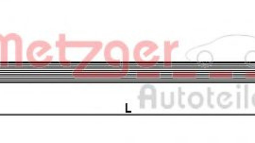 Furtun frana AUDI Q7 (4L) (2006 - 2015) METZGER 4110360 piesa NOUA