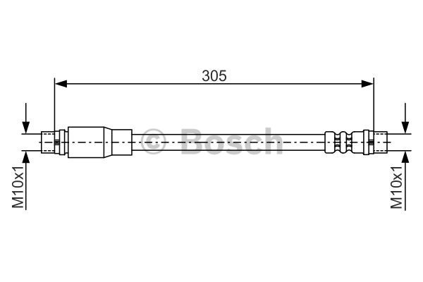 Furtun frana Axa fata ambele parti (1987476171 BOSCH) AUDI,SEAT