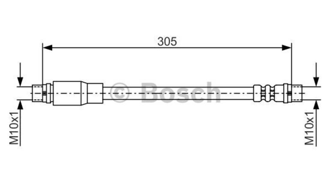 Furtun frana Axa fata ambele parti (1987476171 BOSCH) AUDI,SEAT