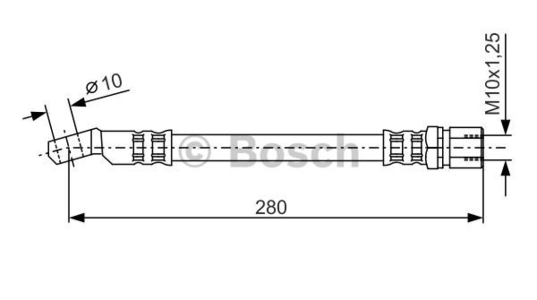 Furtun frana Axa fata ambele parti (1987476238 BOSCH) FIAT