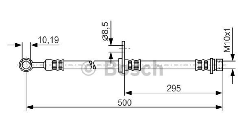 Furtun frana Axa fata ambele parti (1987476736 BOSCH) ROVER