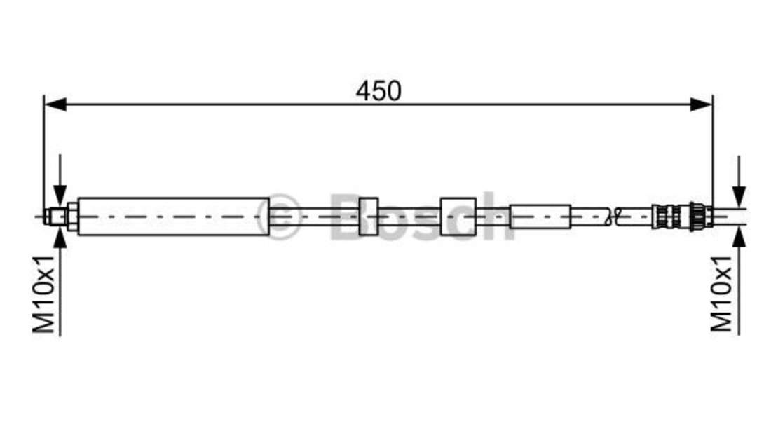 Furtun frana Axa fata ambele parti (1987481051 BOSCH) Citroen,PEUGEOT