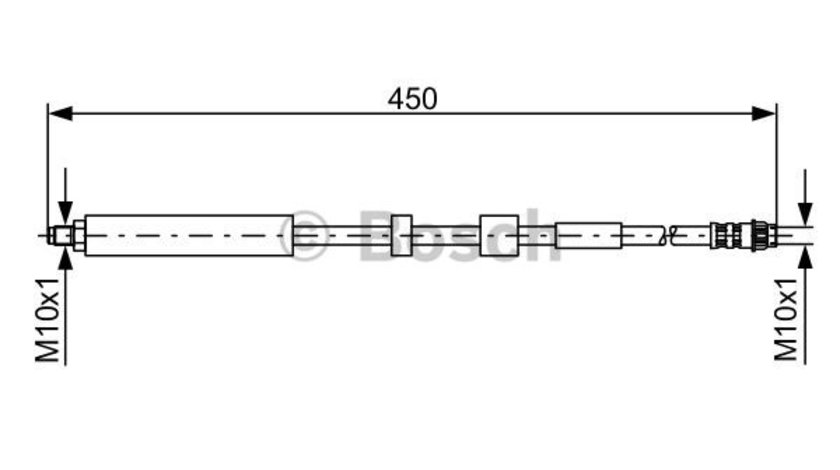 Furtun frana Axa fata ambele parti (1987481051 BOSCH) Citroen,PEUGEOT