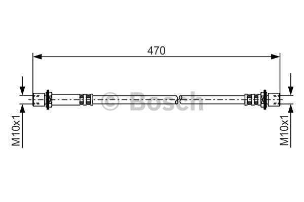 Furtun frana Axa fata ambele parti (1987481349 BOSCH) TOYOTA