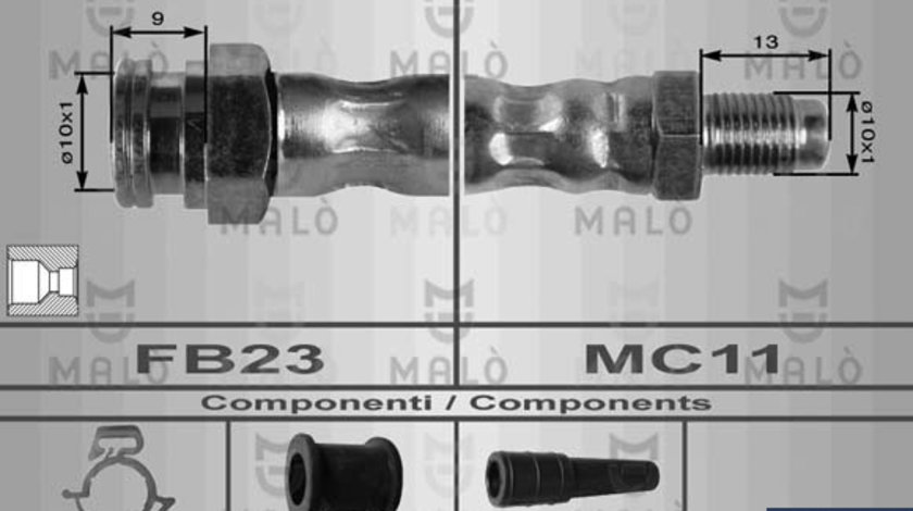 Furtun frana Axa fata ambele parti (8411 AKR) Citroen,FIAT,PEUGEOT,TALBOT