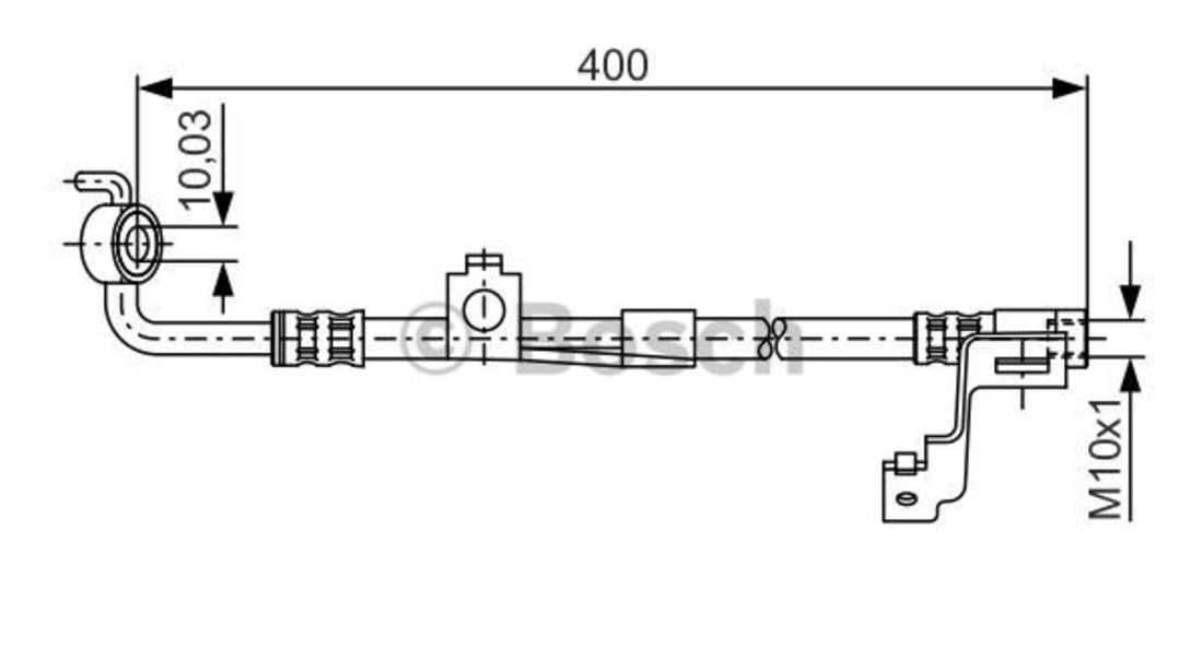 Furtun frana Axa fata dreapta (1987476815 BOSCH) FORD,FORD USA