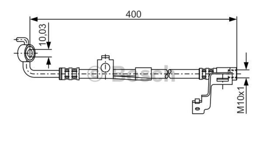 Furtun frana Axa fata dreapta (1987476815 BOSCH) FORD,FORD USA