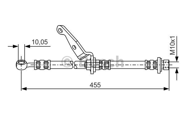 Furtun frana Axa fata dreapta (1987476973 BOSCH) HONDA