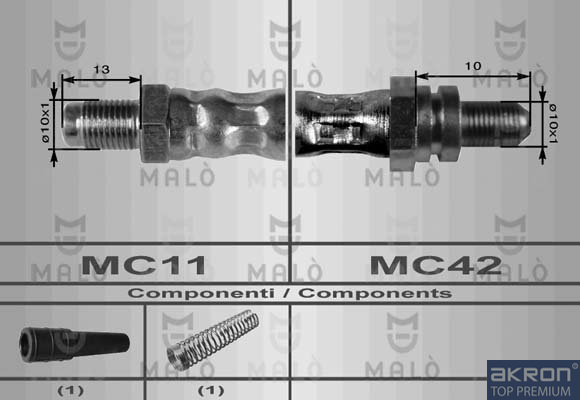 Furtun frana Axa spate ambele parti (8922 AKR) FORD
