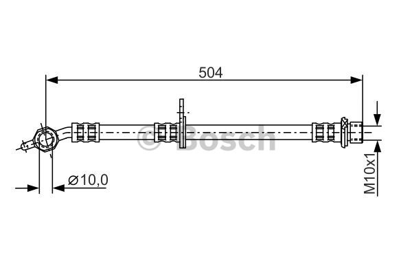 Furtun frana Axa spate dreapta (1987481306 BOSCH) LEXUS,TOYOTA