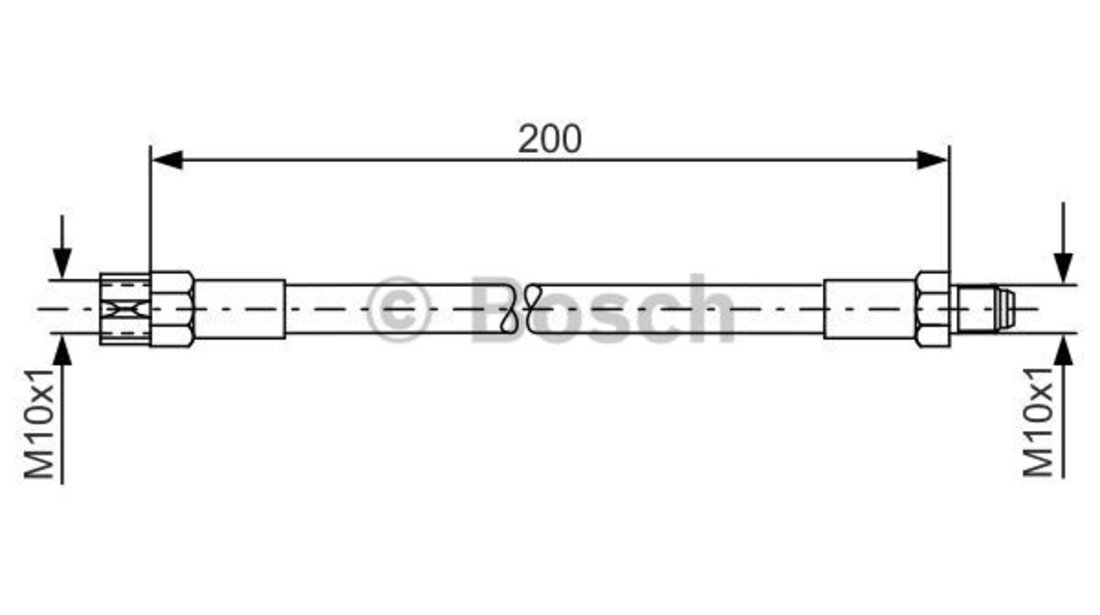 Furtun frana Axa spate stanga (1987476002 BOSCH) AUDI,BMW