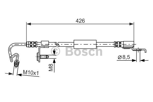 Furtun frana Axa spate stanga (1987476623 BOSCH) FORD